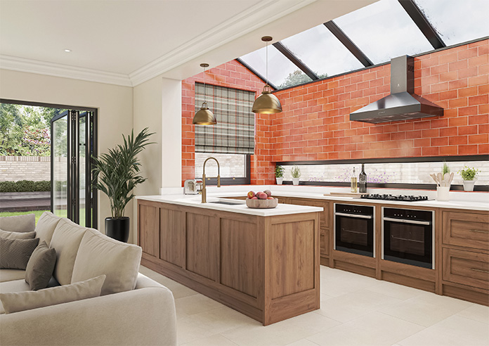 Macrae, Brown Tartan - Motorised Roman Blind - Image 6